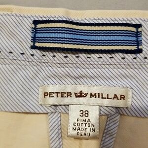 PETER MILLAR SHORTS Size:38 Color Beige Condition: Excellent